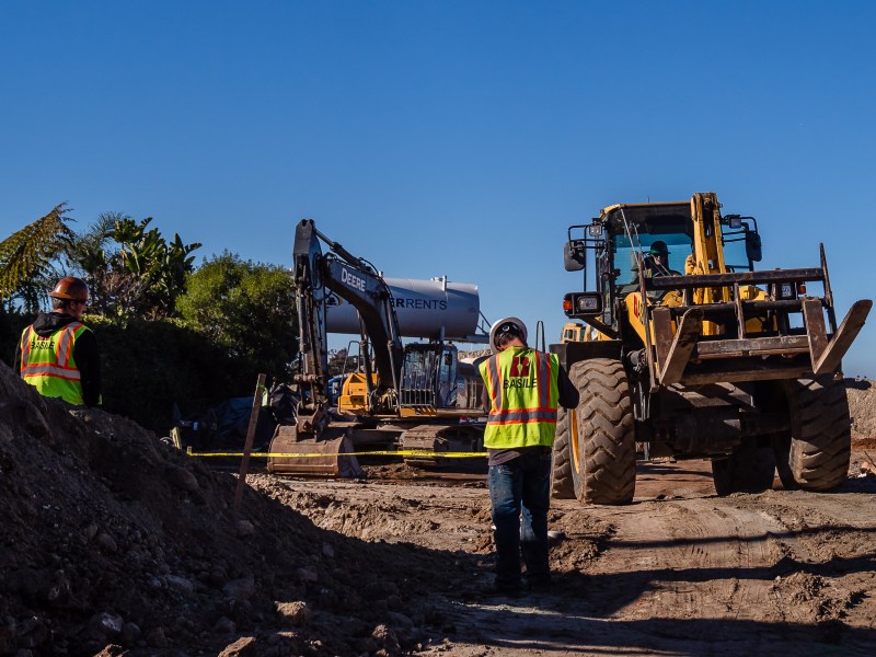 A housing development being built in Oceanside on Dec. 8, 2022.