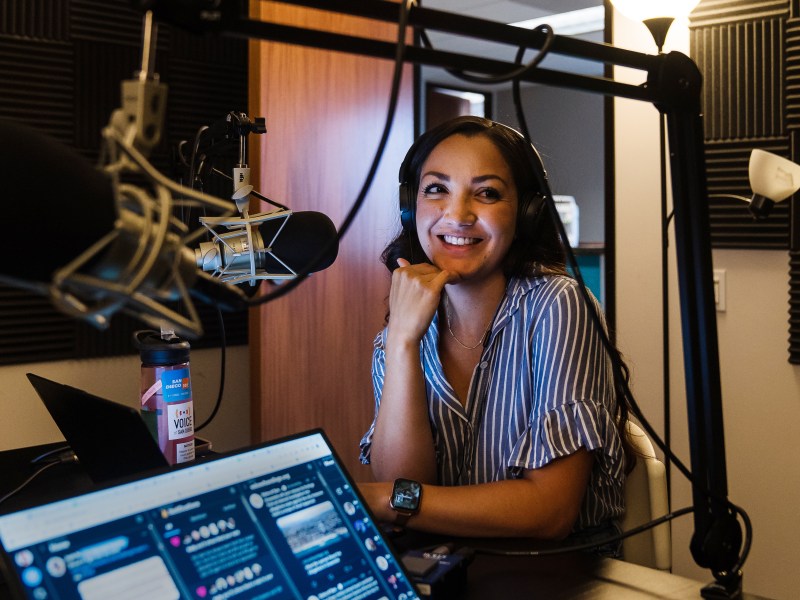 Andrea Lopez-Villafaña, managing editor of daily news at Voice of San Diego / Photo by Ariana Drehsler