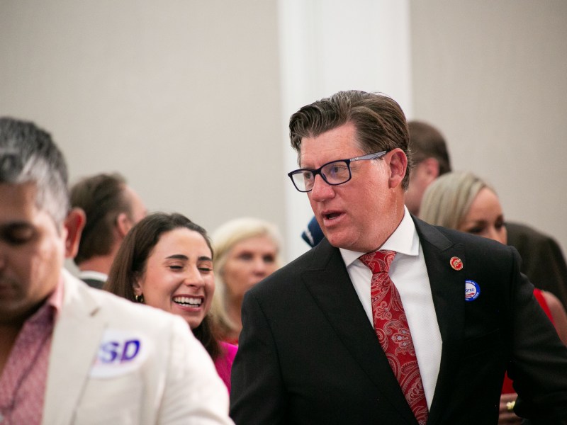 Senate Minority Leader Brian Jones attends the San Diego Republicans election night at the US Grant Hotel on Nov. 5 in San Diego, CA. / Brittany Cruz-Fejeran for Voice of San Diego